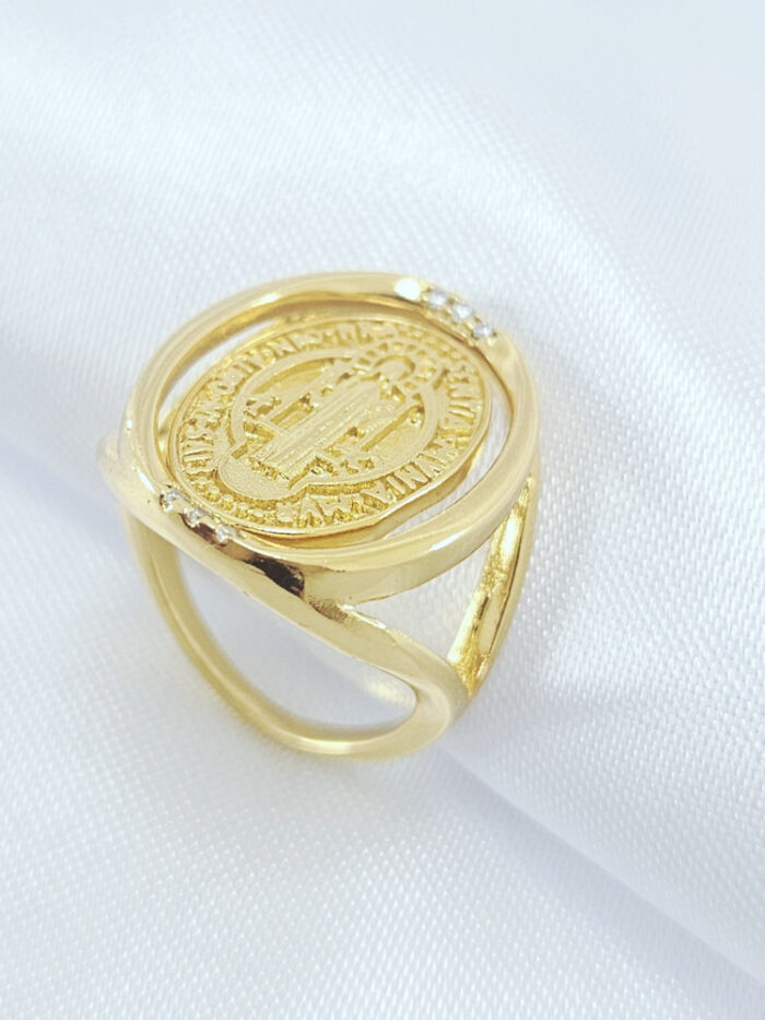 Anel medalha São Bento