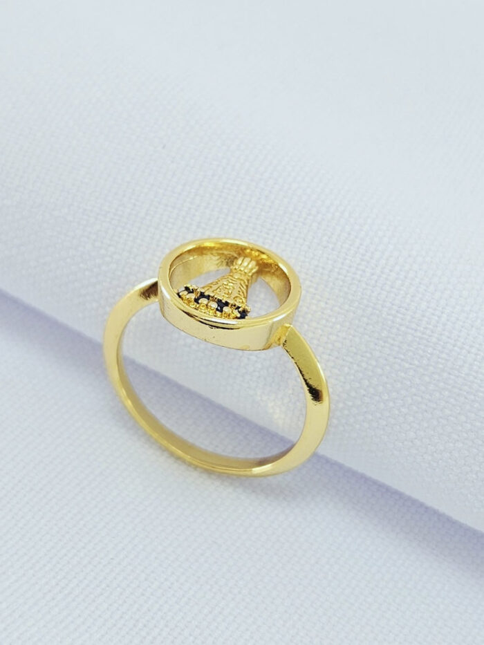 Anel N S Aparecida detalhe vazado