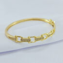 Bracelete  elos entrelaçados cravejado