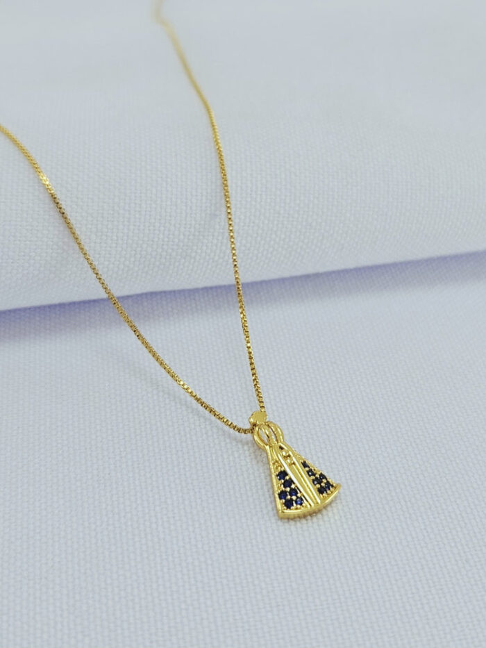 Gargantilha veneziana pingente N S Aparecida