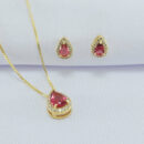 Conjunto gota cravejado