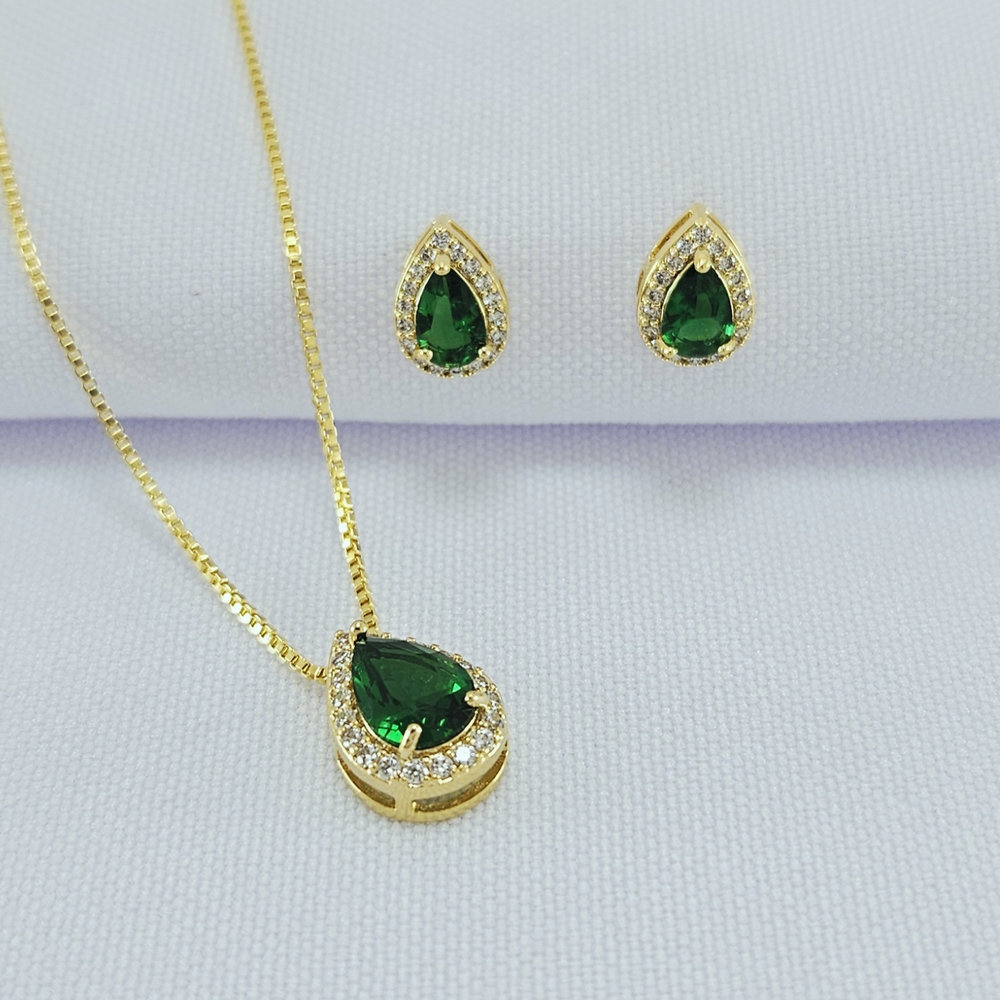 Conjunto gota cravejado - Imagem 2