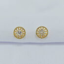 Brinco pizza com cristal no centro