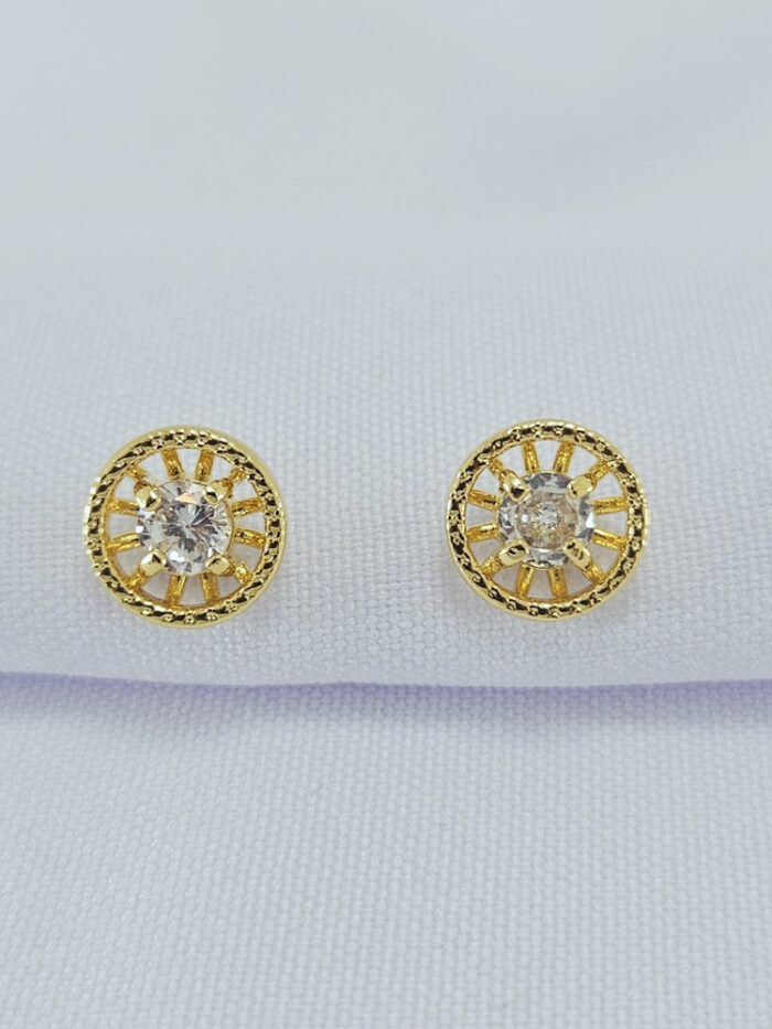 Brinco pizza com cristal no centro