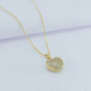 Gargantilha veneziana pingente coração