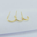 Trio de argolas lisas