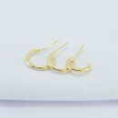 Trio de argolas lisas