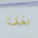 Trio de argola aberta  fio liso