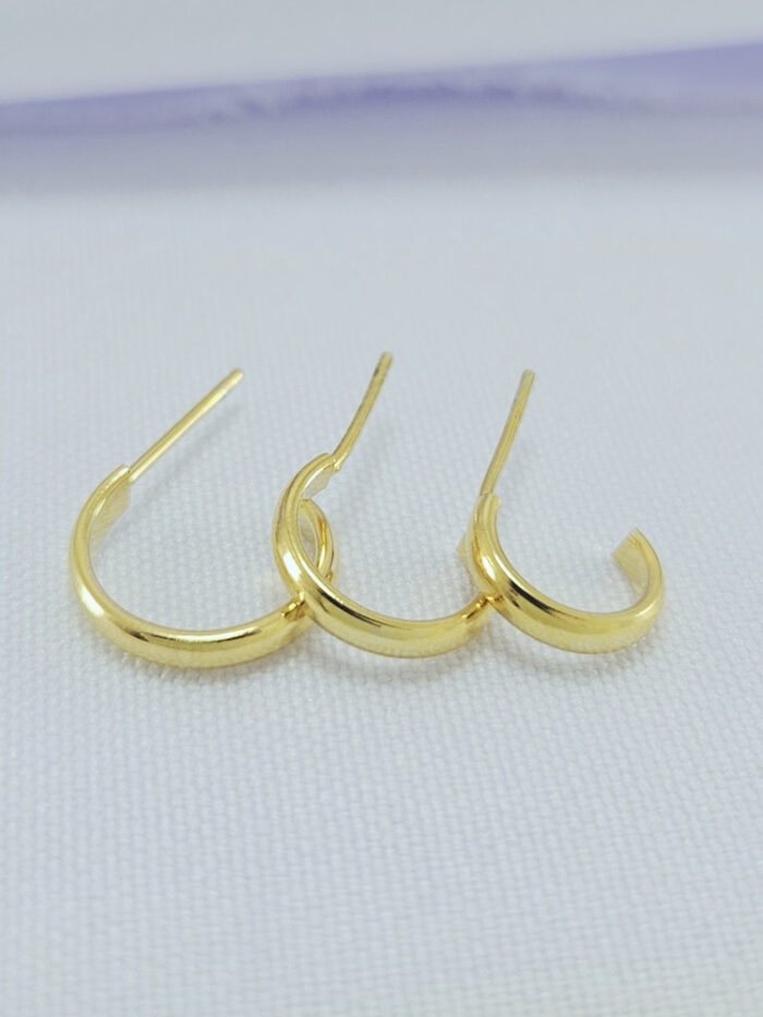 Trio de argola aberta  fio liso