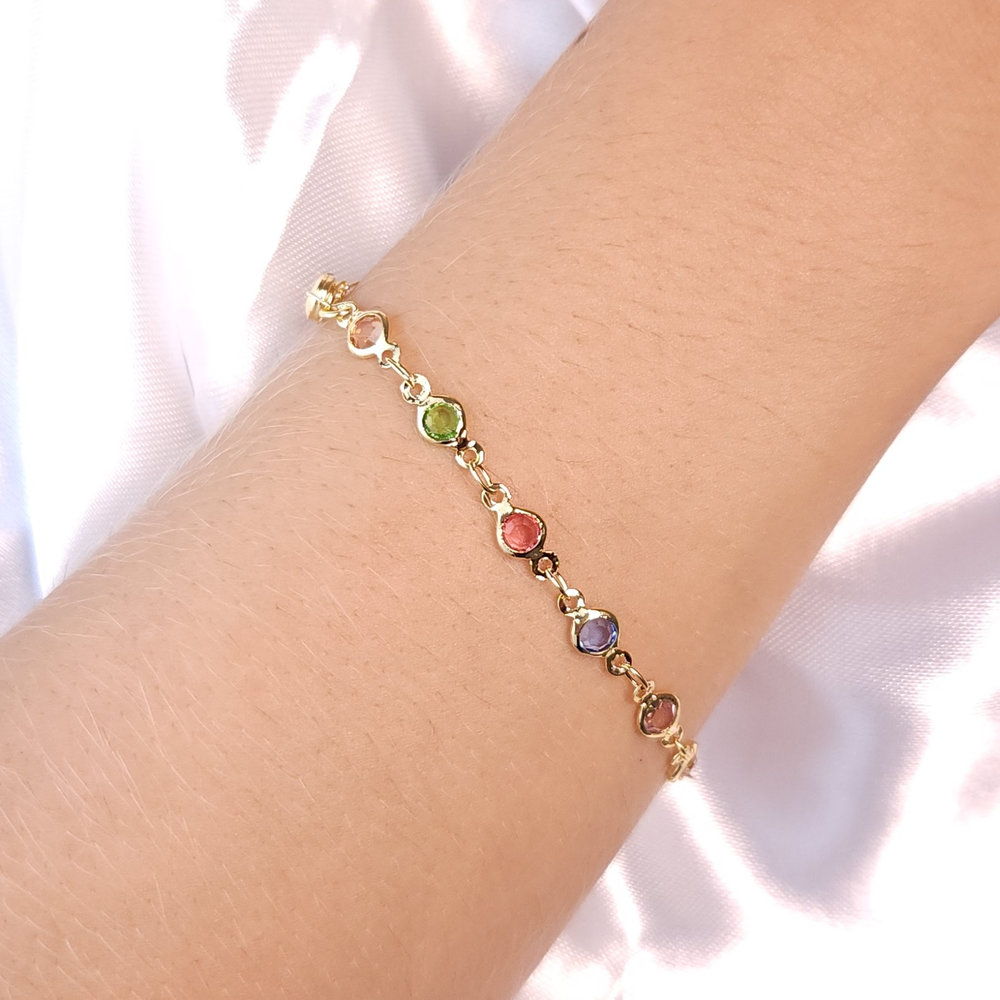 Pulseira pedras cristal - Imagem 3