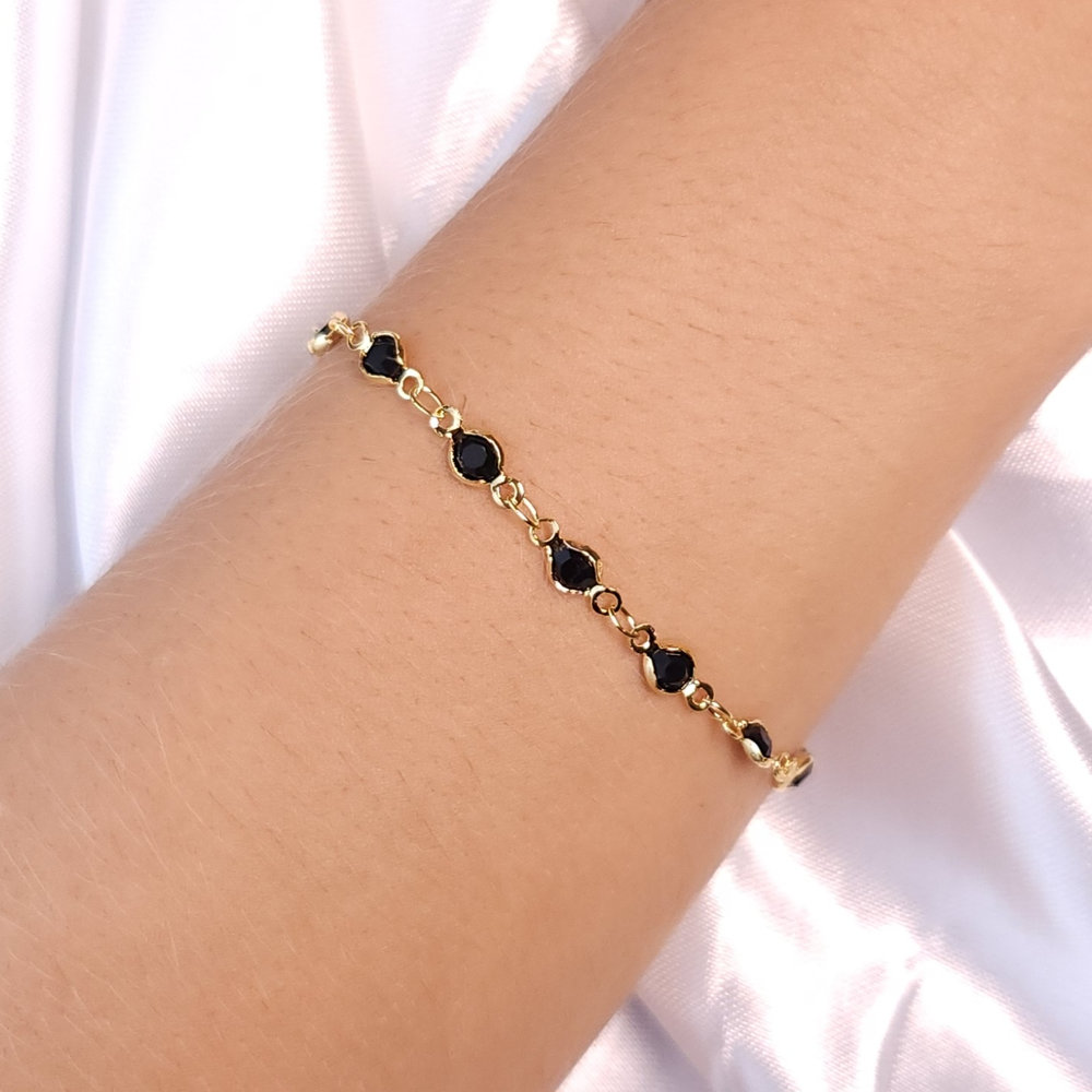 Pulseira pedras cristal - Imagem 2