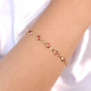 Pulseira pedras cristal