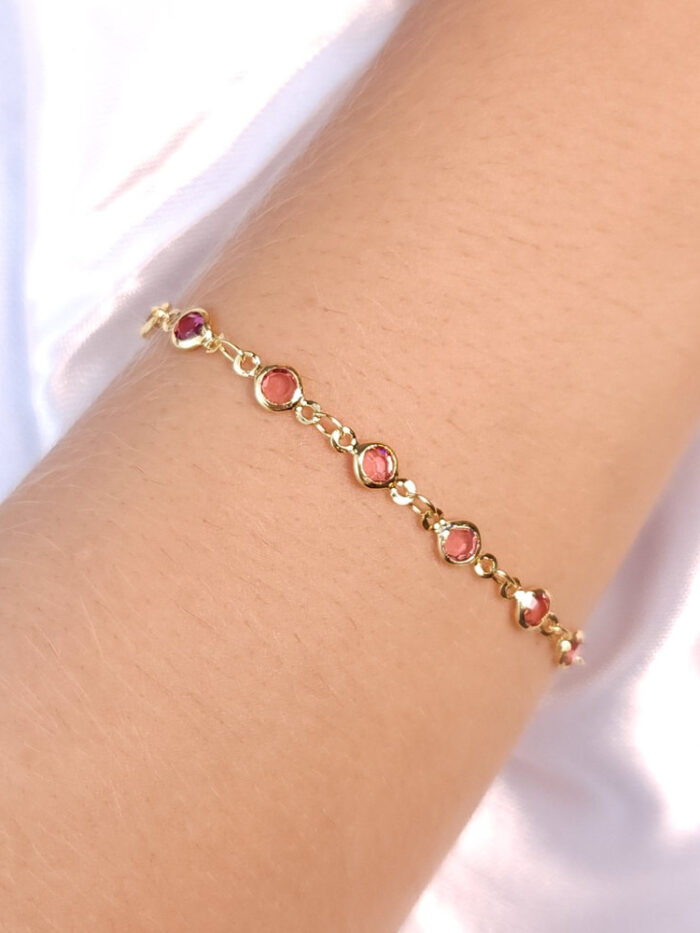 Pulseira pedras cristal