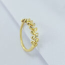 Anel folhas detalhadas