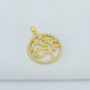 Pingente árvore da vida detalhe cravejado