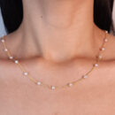 Gargantilha choker com pérola