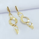 Brinco longo torcido chapeado