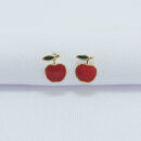 Brinco infantil maçã esmaltada