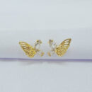 Brinco modelo borboleta detalhado