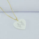 Gargantilha pingente coração 1 casal