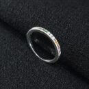 Anel detalhe pedras coloridas