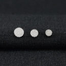 Trio de brincos círculos cravejados