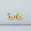 Brinco argola boleada lisa