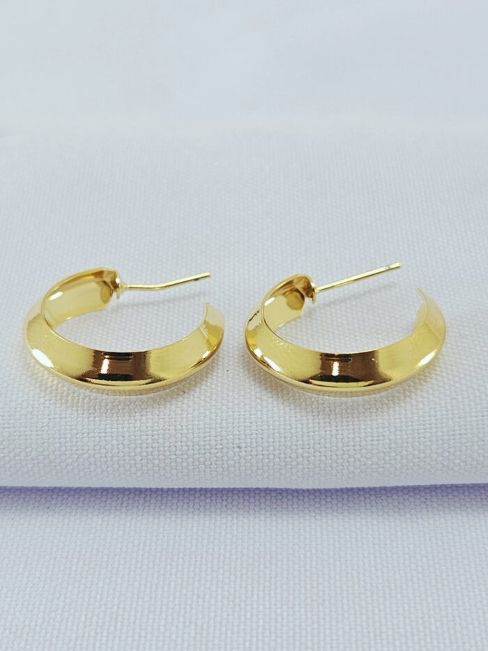 Argola detalhe boleado liso