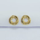 Brinco fios entrelaçados detalhe vazado