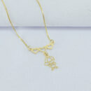 Gargantilha coração pingente menino