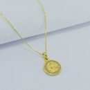 Gargantilha medalha São Bento detalhe cravejado