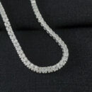 Gargantilha choker pedras quadradas cristal