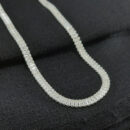 Gargantilha choker pedra baguete cristal