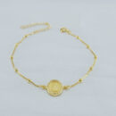 Pulseira N.S aparecida cravejada detalhe bolinhas