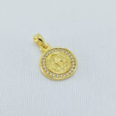 Pingente medalha de São Bento fio cravejado