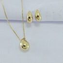 Conjunto gota dourada