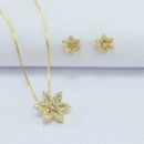 Conjunto floco de neve detalhado