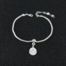 Pulseira texturizada com medalha N.S Aparecida