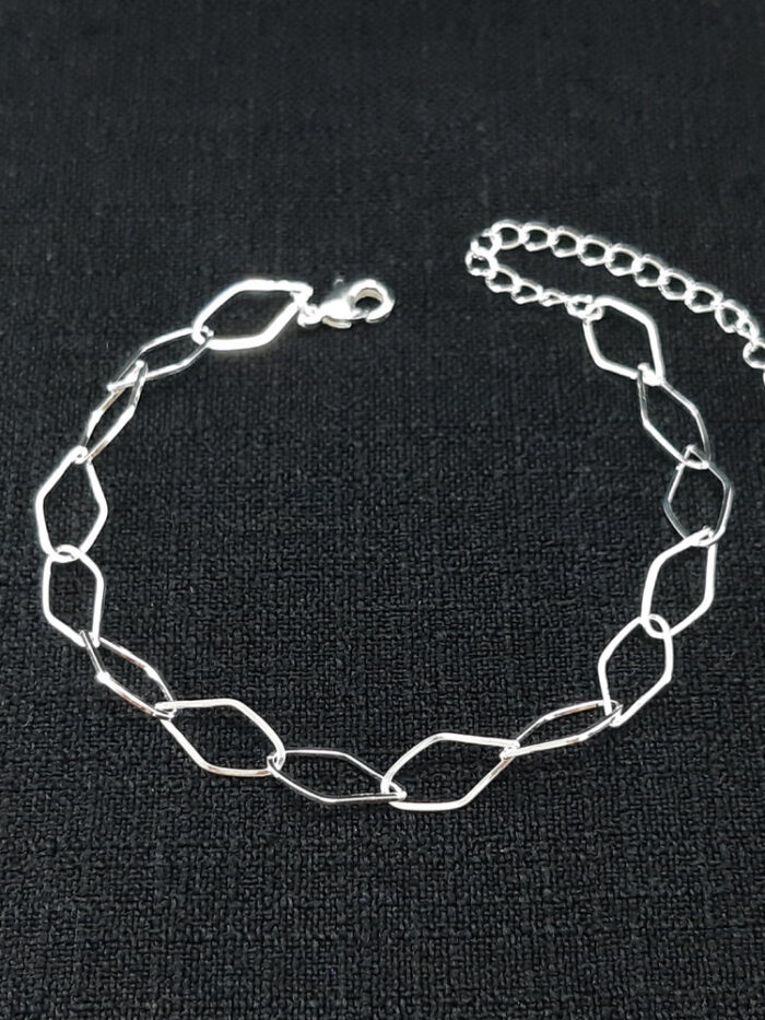 Pulseira elos losangos