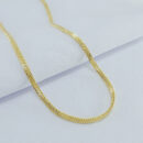 Gargantilha choker malha laminada detalhada