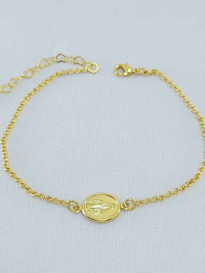 Pulseira com medalha N S das Graças