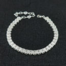 Pulseira pedras cristais quadradas