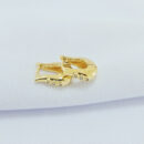 Brinco estilo orgânico com microzircônias