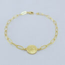 Pulseira masculina elo cartier medalha de São Bento