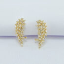 Brinco ear cuff estilo asas cravejadas