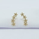 Brinco estrelas cravejadas